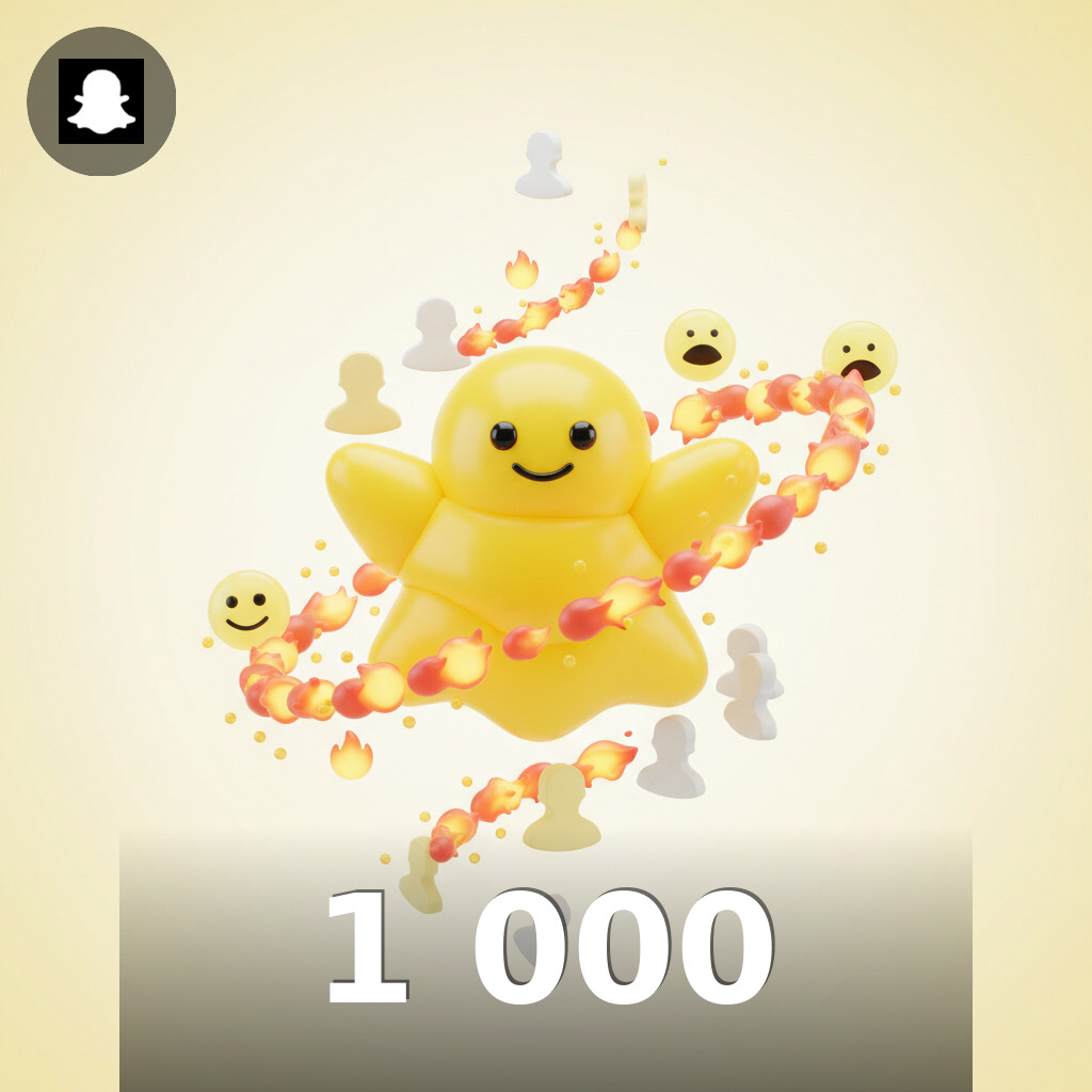 1 000 Abonnés Snapchat Snapchat