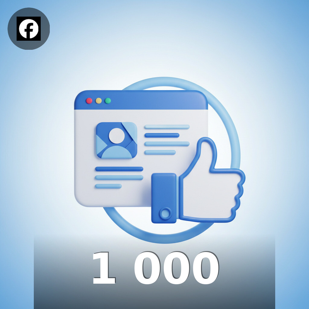 1 000 J'aime Page Facebook Facebook